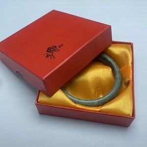 Green Jade Bangle Bracelet